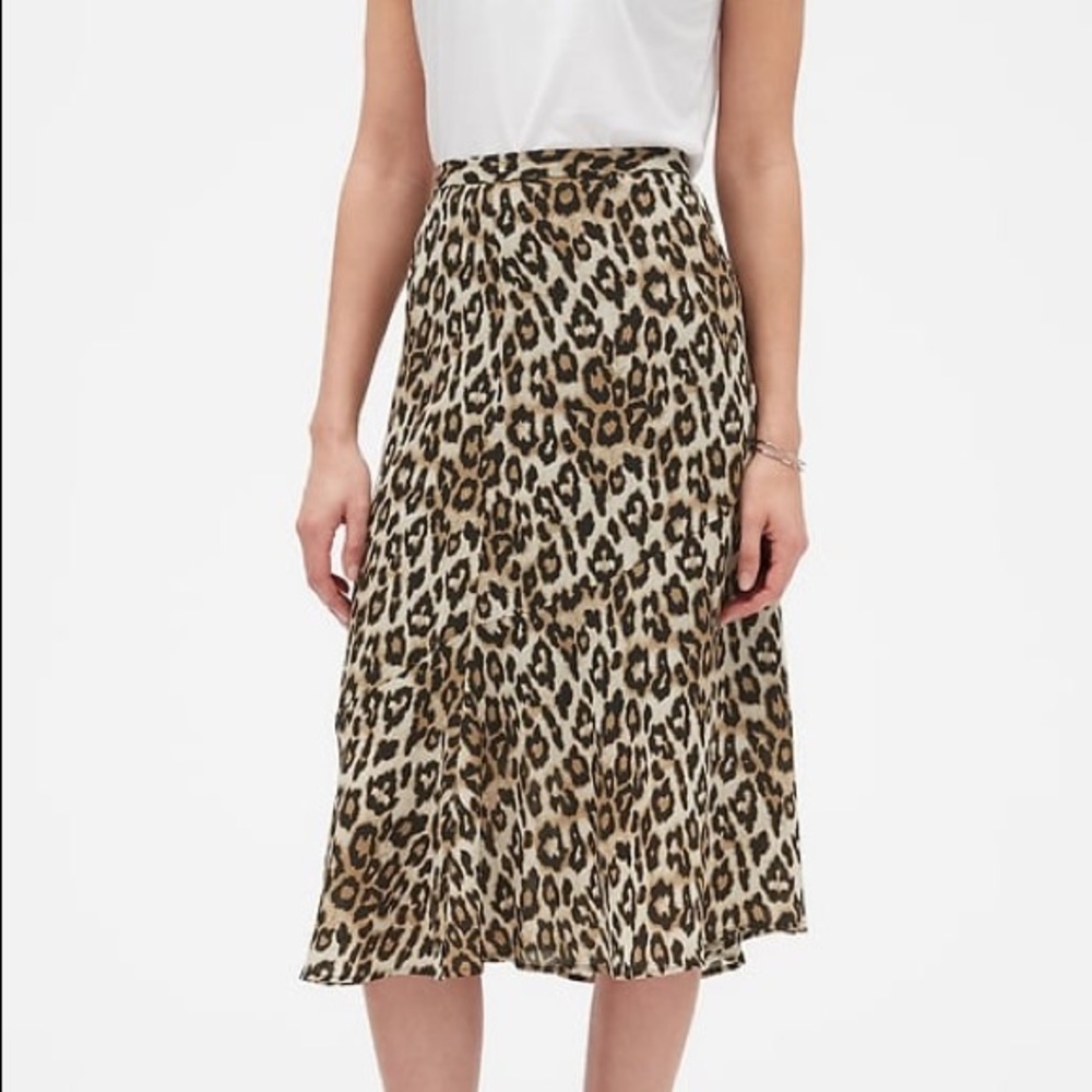 Banana Republic Leopard Skirt